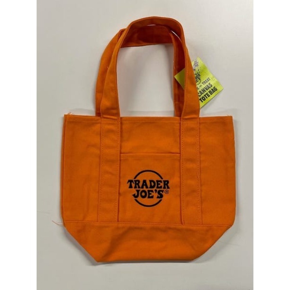 Trick or Treat Trader Joe's 4 Mini Halloween Multicolor Canvas Tote Bag Bundle - Picture 7 of 10
